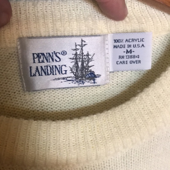 Vintage Penn’s Landing crewneck acrylic sweater Made in USA size Medium - Picture 6 of 6